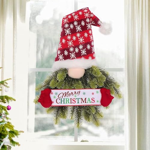 LATERN Weihnachts Zwergkranz, 70CM Weihnachtswichtel Aufhängen Kranz...