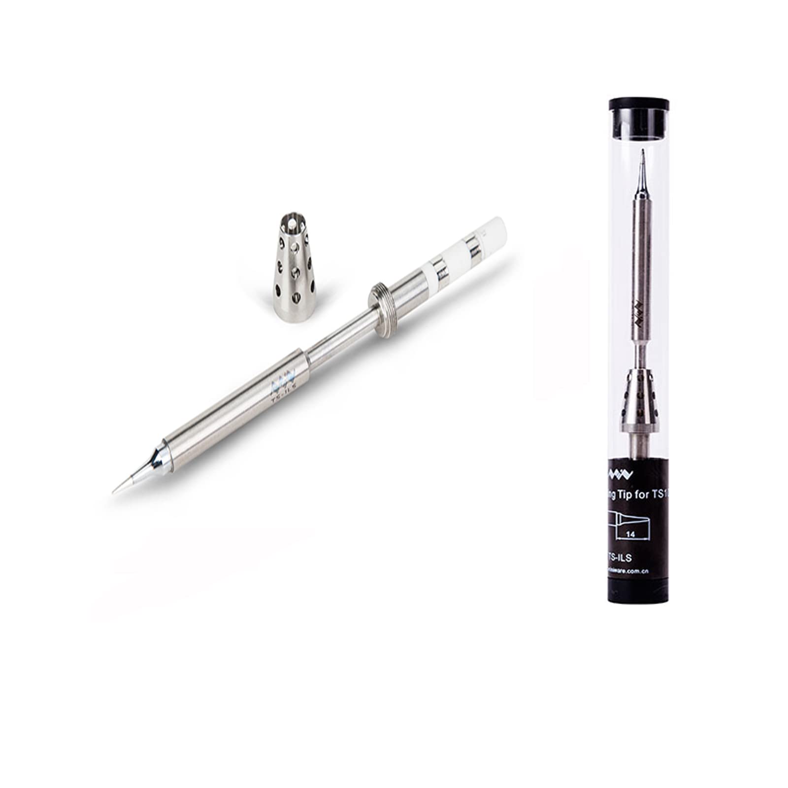 MINIWARE TS-ILS Original Digit Soldering Iron ILS Tips for TS100 TS101 Portable Digit 100°C to 400°C 65W Soldering Iron Welding Machine Kit Replacement