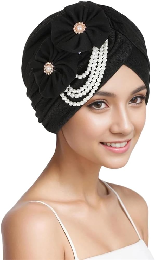 Dvbfufv Women Flower Turban Cap Female Headwrap Muslim Headscarf Bonnet Hat