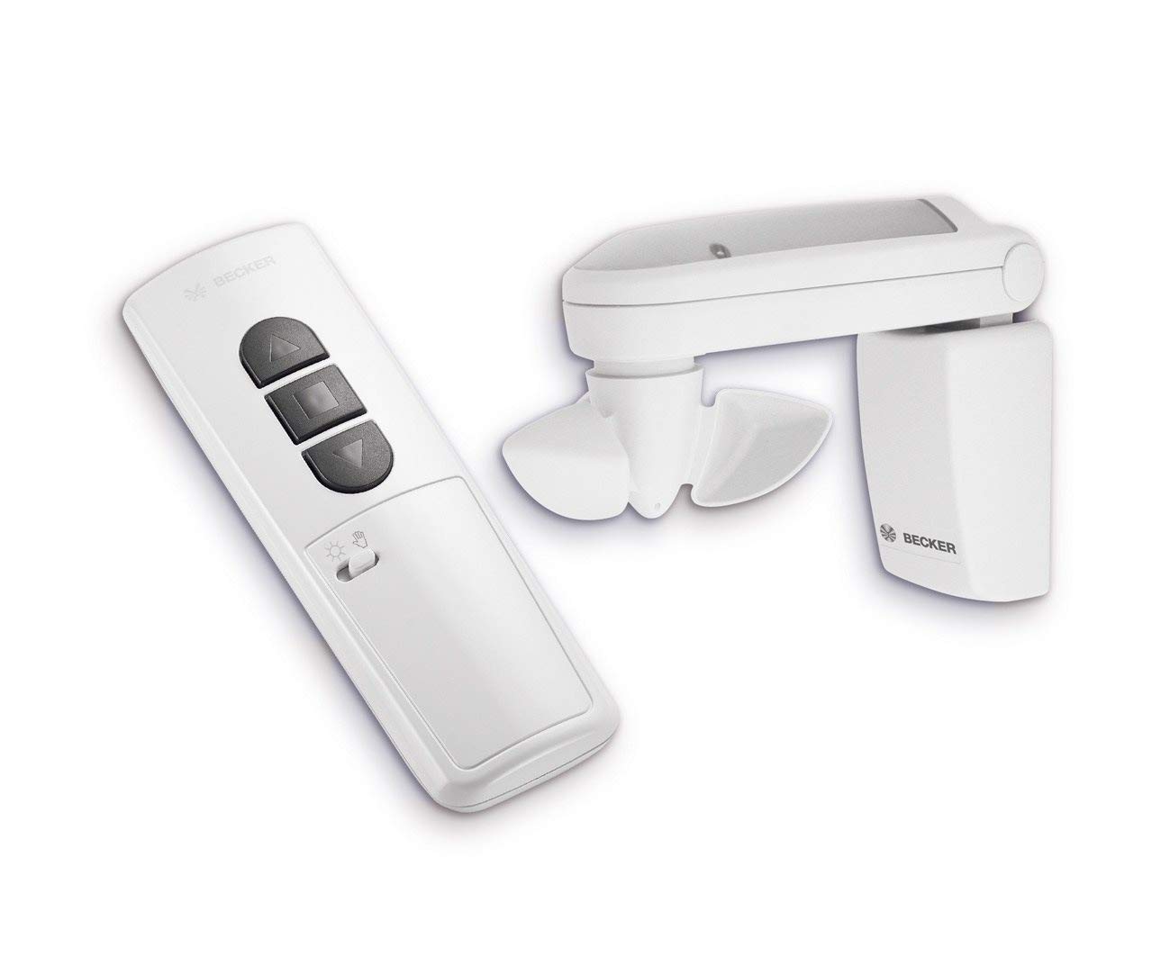 Becker Radio de sol de viento de control con emisor manual de sunw Ind Set sws241 II para toldos