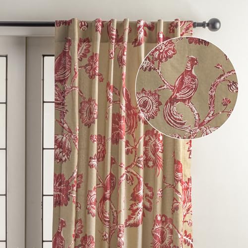 Maison d' Hermine rideau coton 96 inch 50" W x 96" L