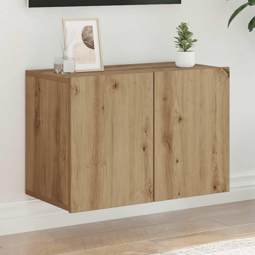 vidaXL Mueble para TV de Pared Roble Artesanal 60x30x41 cm, Soporte para TV, Armario Consola de TV, Muebles de Dormitorio, Mueble Multimedia