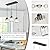 ROCUNSI 3 Light Pendant Lighting for Kitchen Island, Black Hanging Light Fixture for Ceiling, Farmhouse Dining Room Lights for Bedroom, Hallway, Modern Glass Chandelier, E26 Base, Bulbs Not Included