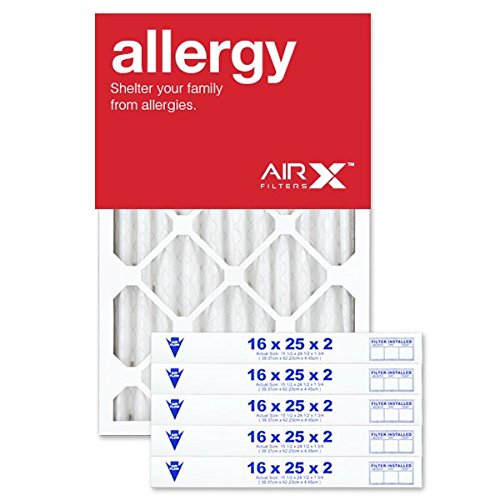 AIRx Filters 16x25x2 Furnace AC Filter MERV 11 Allergy 6-Pack