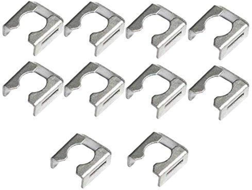 10x Automotive Fuel Injector Metal Retaining Clip Auto Part