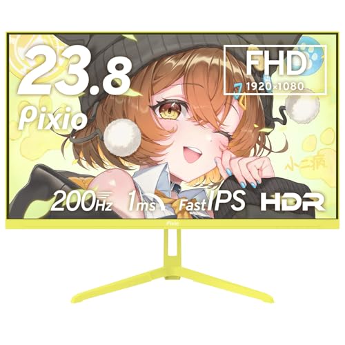 Amazon.co.jp: Pixio ゲーミングモニター PX248Wave イエロー 24インチ