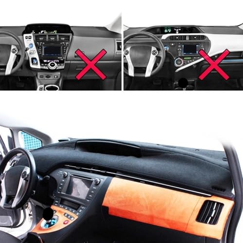 Couverture tableau de bord Prius XW30 2011 2012 2013 tapis sunshade de voiture - 6