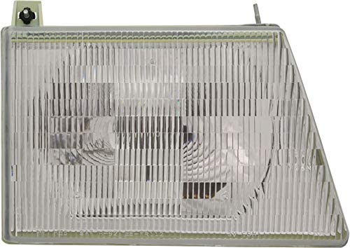 Evan-Fischer Headlight Assembly Compatible with 1997-2002 Ford E-150 Econoline/E-250 Econoline Halogen, Composite Type, Passenger Side