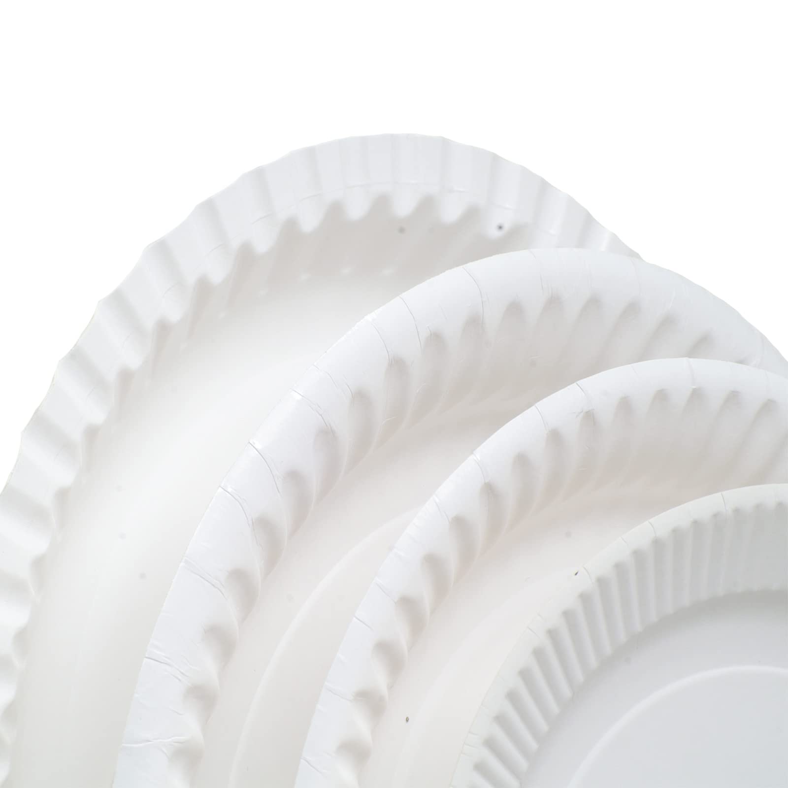 1000 platos de papel desechables blancos, platos de fiesta, súper rígidos, biodegradables y compostables, aperitivos de picnic (7 pulgadas de diámetro, 19 cm)