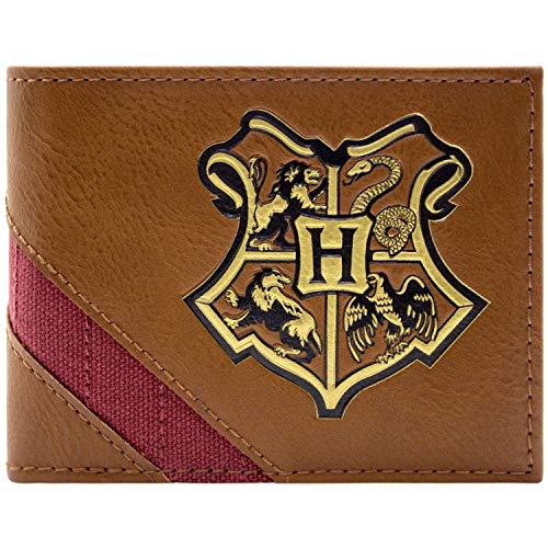 Cartera de Harry Potter Hogwarts Cresta de la Escuela Marrón