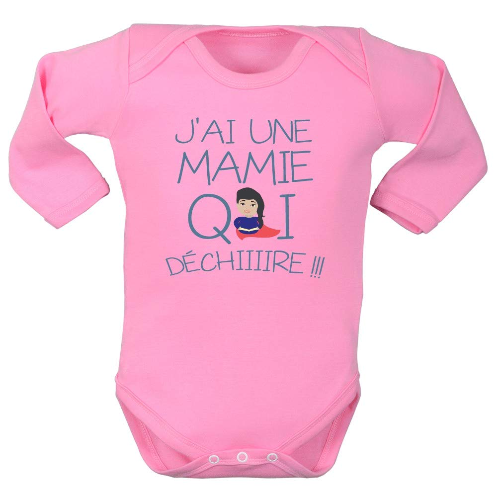 Body Bébé Personnalisé "J'ai Une MAMAN Qui Déchire" - Taille 68, Blanc, Neuf Avec étiquette