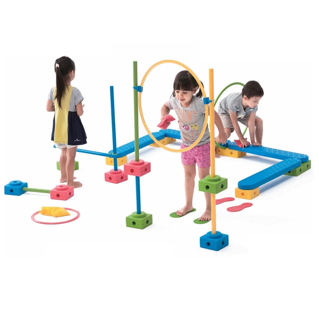 Amazon.com: Kids Hurdle Kit-114PCS | Nursery Obstacle Course Equipment |  Body Balance & Coordination Training : Toys & Games