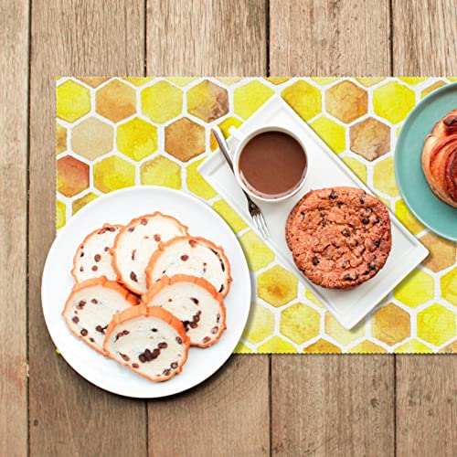 Sets de table nid d'abeille de haute qualité, texture moderne et thermorésistante