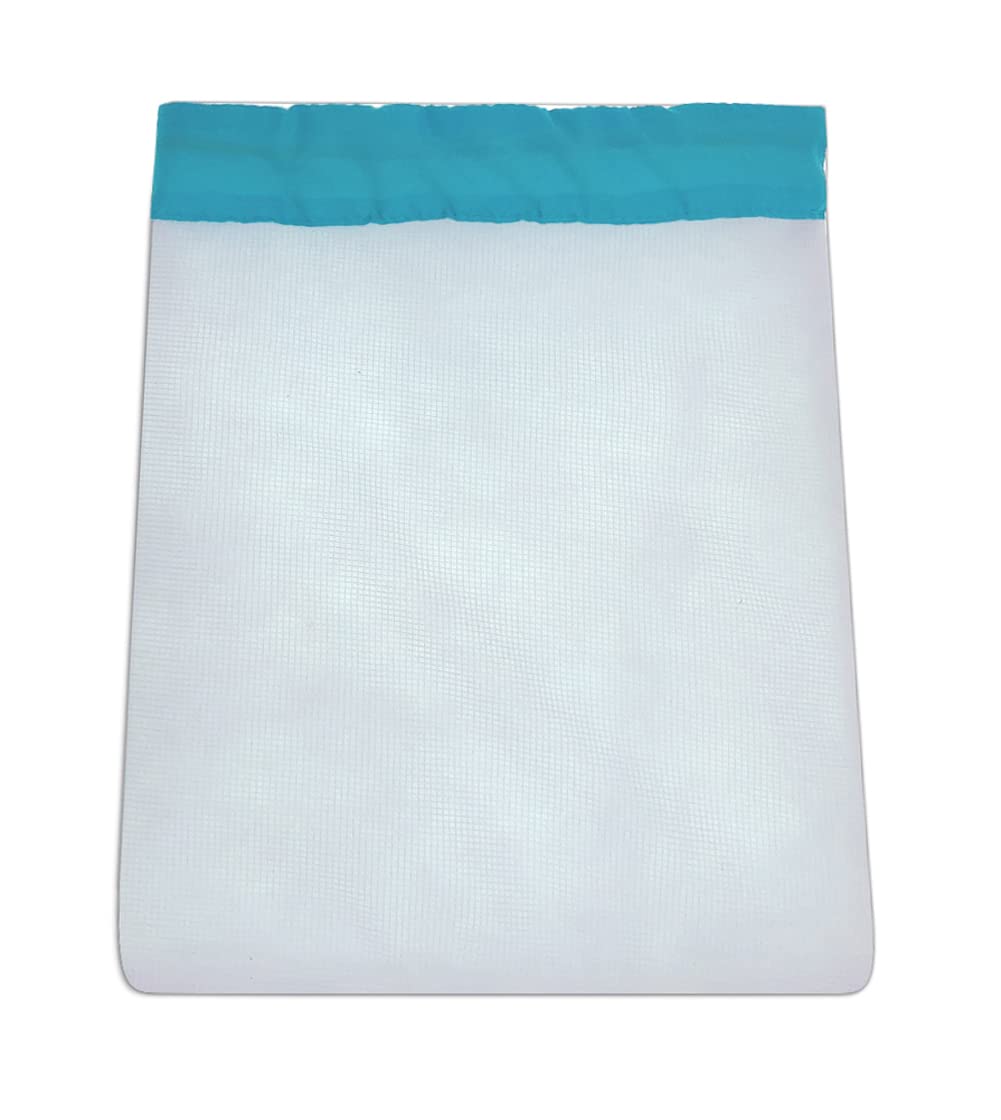 HORTIPOTS Pump Barrier Bag Small Filter Protector, Trapezoid-Shaped Fine Mesh with Inner Filter 9 x 7 inch for Indoor Aquariums, Aquaponic, and Hydroponic Systems