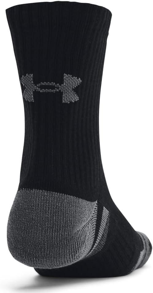 Under Armour Men's Performance Cotton Mid Socks (3 Pairs) - Image 3