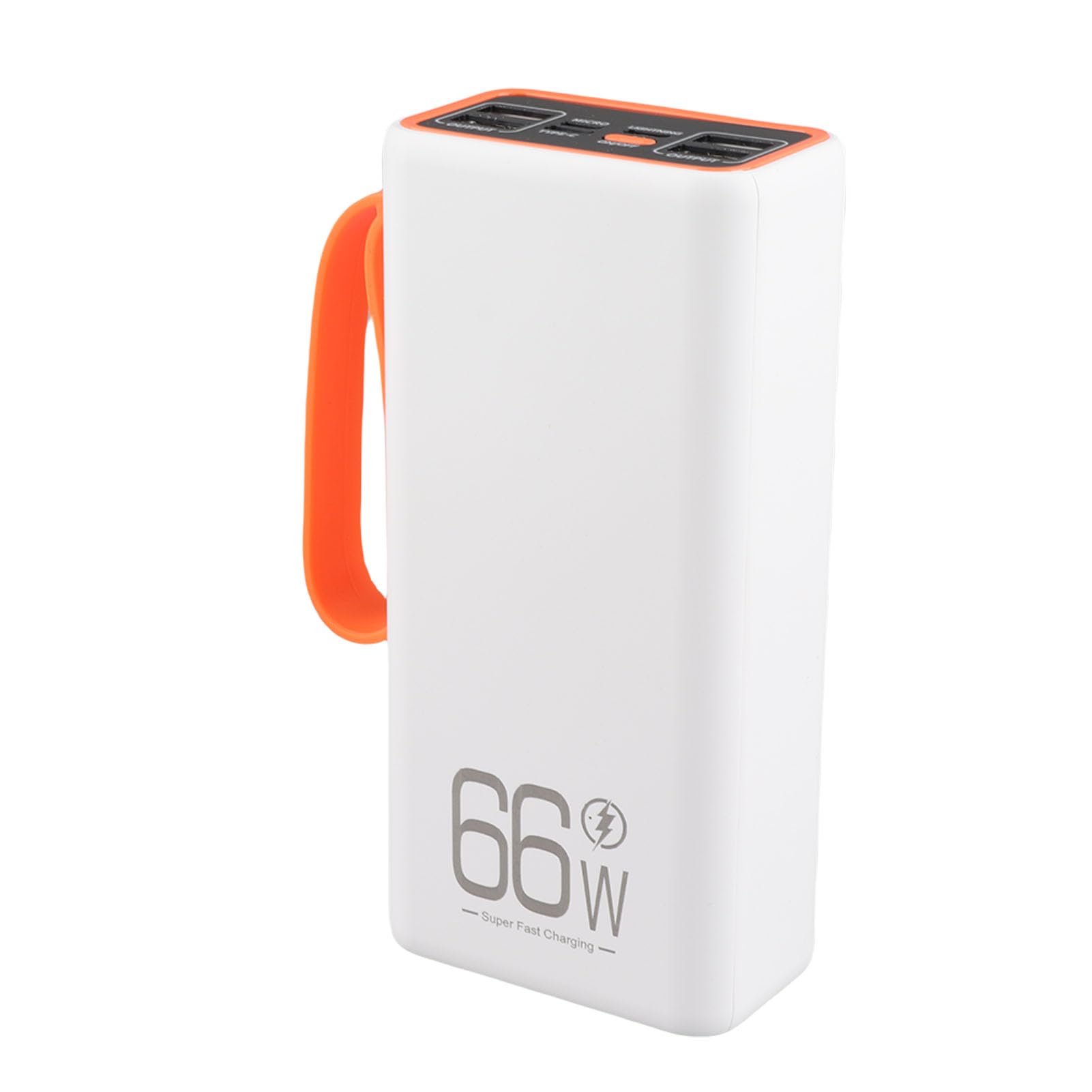 Cuifati Caricatore Portatile a Ricarica Rapida Power Bank da 60000 MAh QC4.0 Batteria Ad Alta capacità con Luce a LED per Alimentatore di Emergenza da Viaggio all'aperto da Campeggio (WHITE)