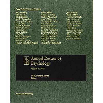 Annual Review of Psychology V.63