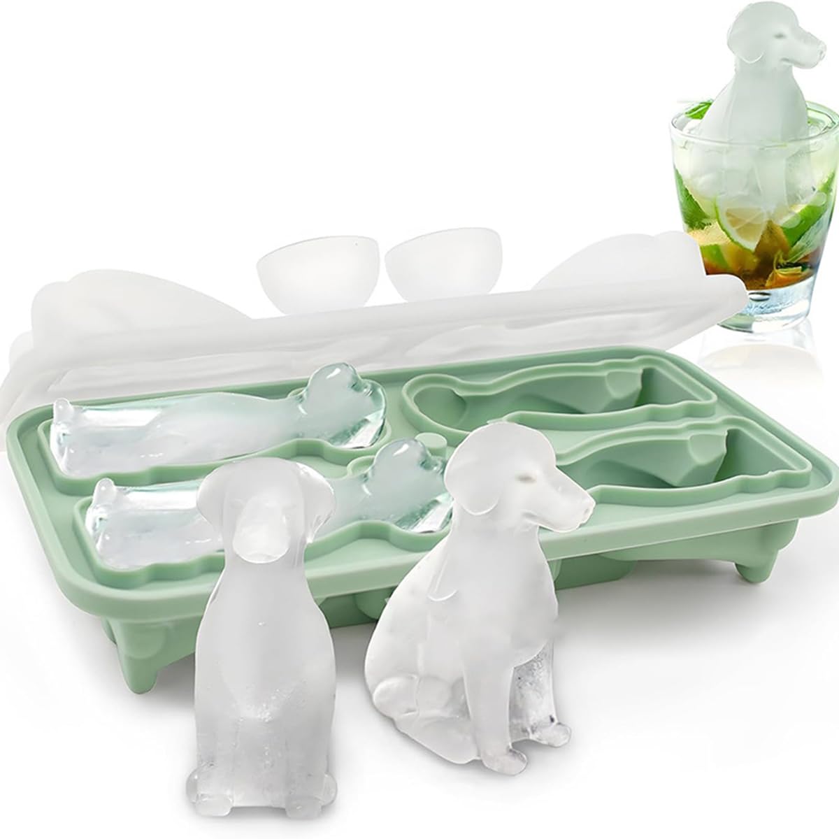Amazon｜Yavoluy 犬の製氷皿 シリコンモールド アイストレー 製氷器