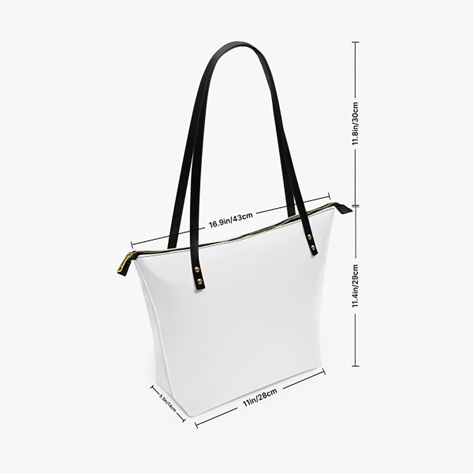 Genérico Bolsa tote de cuero PU con impresión total personalizada