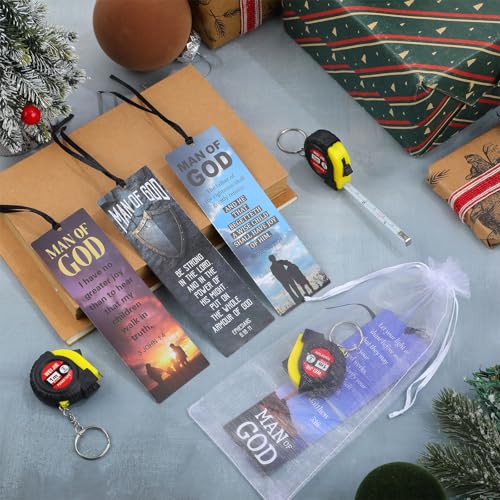 Set de 24 Mini Cintas Métricas Llaveros Religiosas miniatura 3