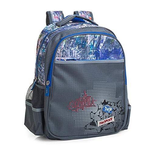 SKPAT: Mochila Infantil Escolar Acolchada de Poliéster con Asa Superior y Tiras Ajustables