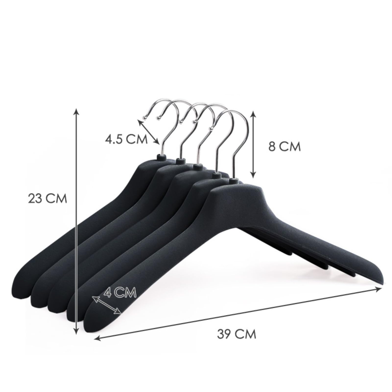 Rutschfeste Samt-Kleiderbügel für schwere Kleidung, 10 Stück, grau, platzsparende Kleidung, ideal für Kleider, Mäntel und Anzüge, langlebiges und stilvolles Design.