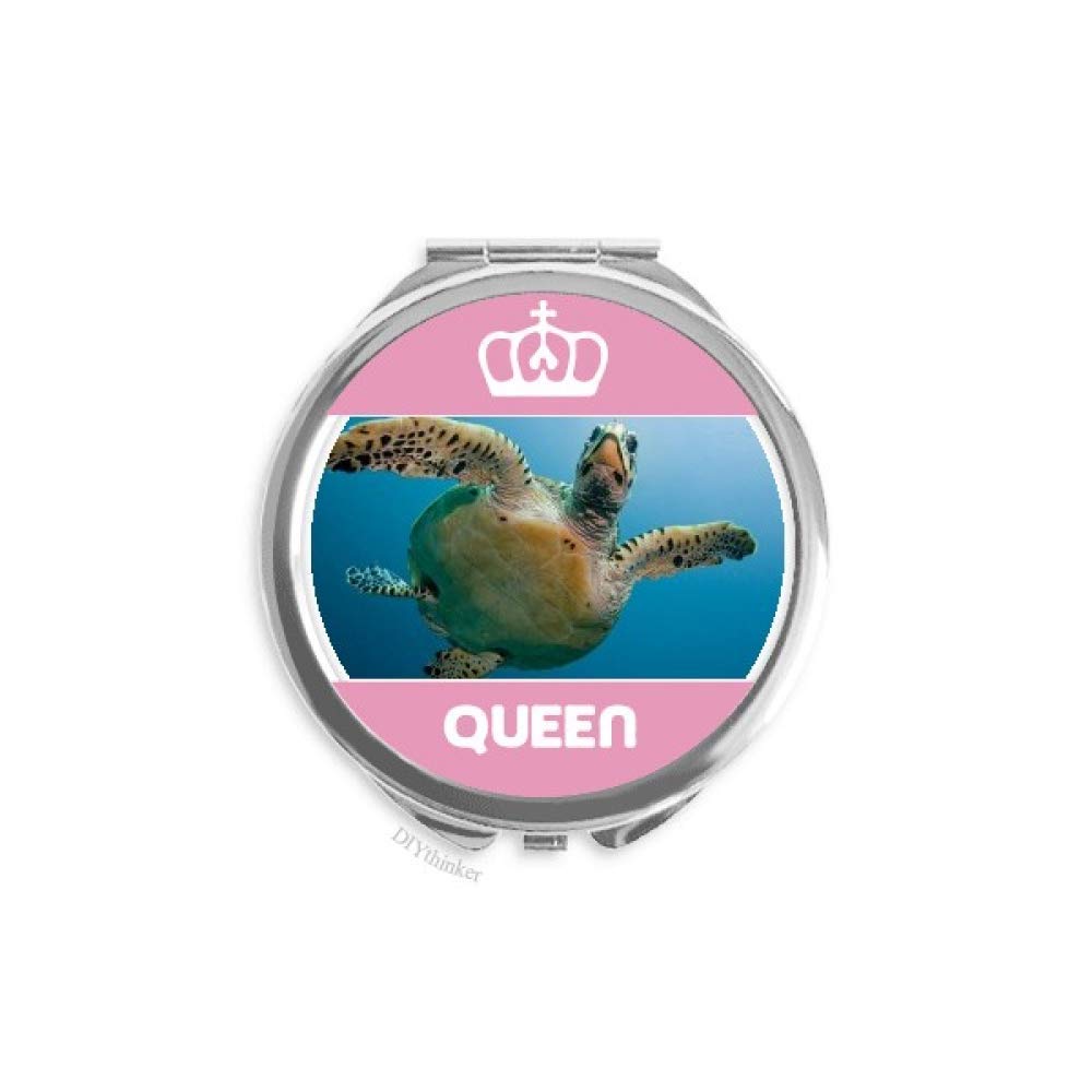 Espejo de maquillaje portátil de doble cara Queen, el detalle ideal inspirado en la naturaleza