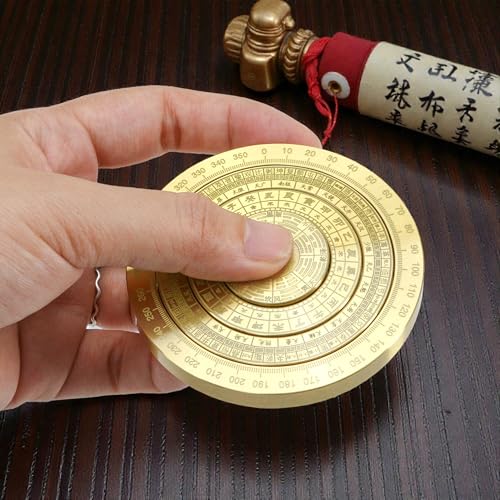 Brújula Feng Shui Luo Pan Mini Rotatoria 3.1 Pulgadas miniatura 5