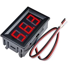 0.56 inch 0-100V DC 3 Kablolu Dijital Panel K rm z  Voltmetre D k Kalite