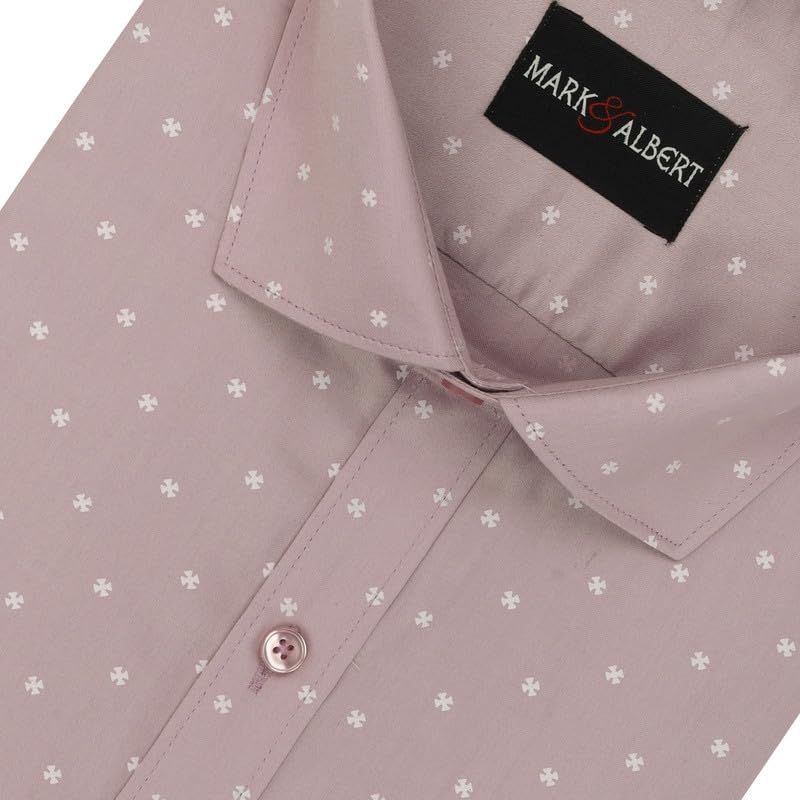 Image of MARK & ALBERT Mens Half Sleeves Printed Shirt