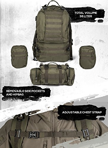 Mil-Tec Defense uniseks-volwassene Trekkingrugzakken - Image 5