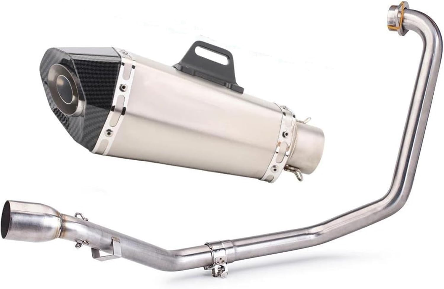 Motorcycle Exhaust Pipe Full Systems Stainless Steel Link For Yamaha R6 YZF 2006 2007-2018 Tail Muffler(Type C)