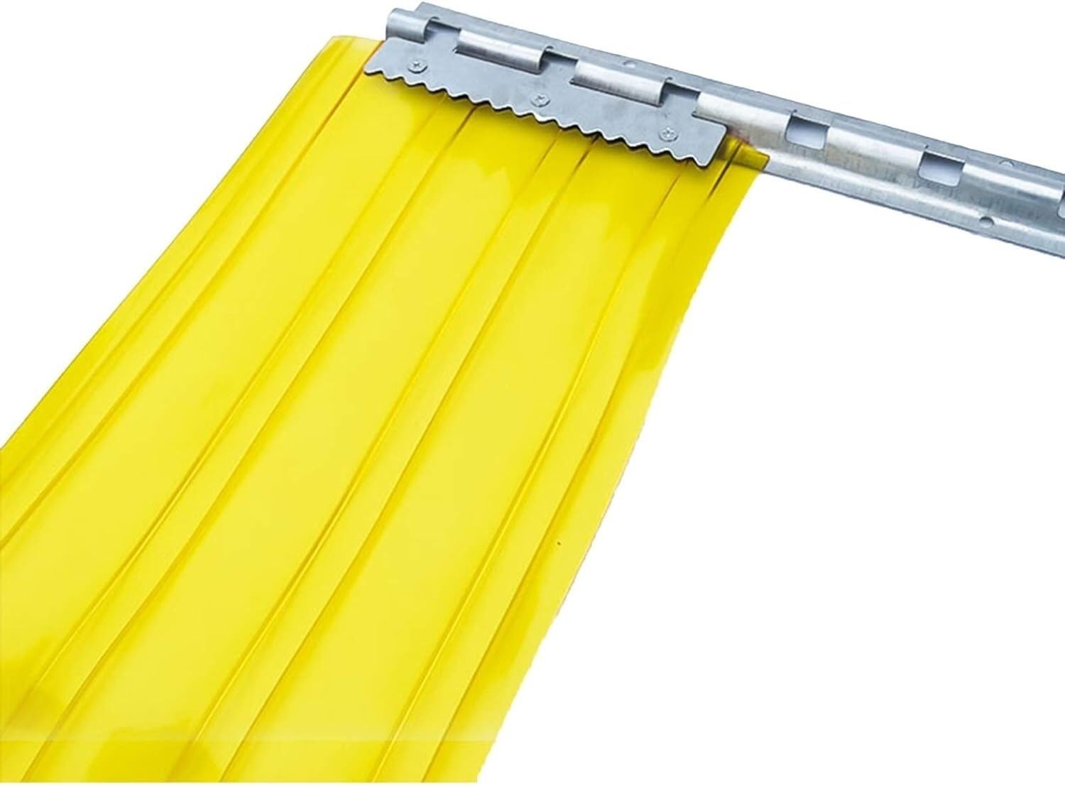 Listwa PCW z ocynkowaną szyną, grubość 2,1 mm, 1,65 x 2 m, zimna i wiatroszczelna, przemysłowa osłona drzwi do kontroli temperatury i oszczędności energii