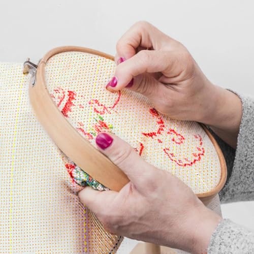 Image of 83 inch x 79 inch Large Marked Primary Tufting Cloth, Upgraded Overlocking Monks Cloth Punch Needle Fabric for Embroidery Rug Hooking Punch Needle, DIY Crafts, Needlework Fabric, Tufting Supplies