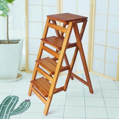 Silla escalera de madera plegable CNPRAZ con 4 niveles 7