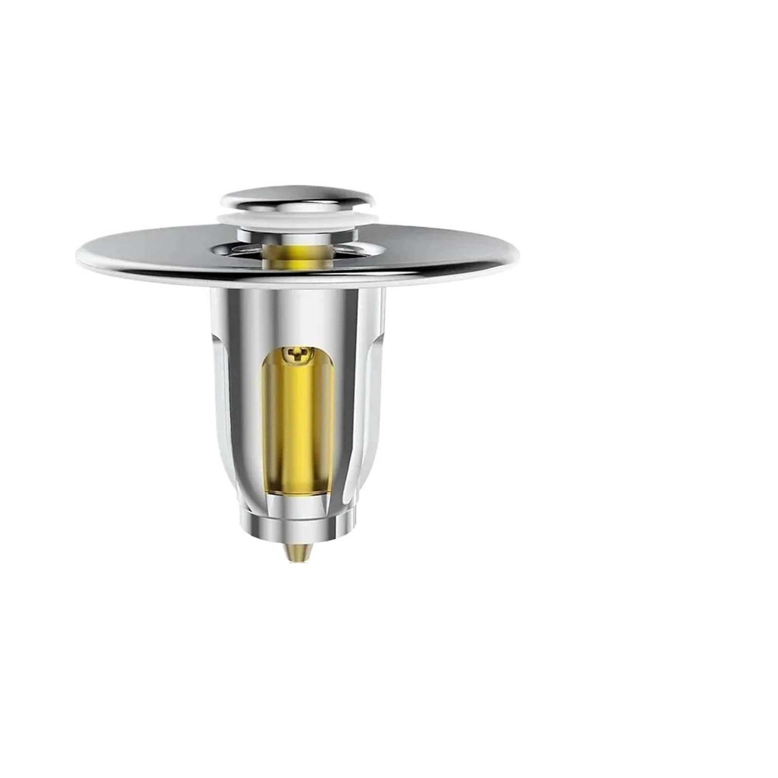 sink plug, Universal Sink Drain Stopper Stainless Steel Pop-Up Bounce Core Basin Filter Hair Catcher(Copper Material)