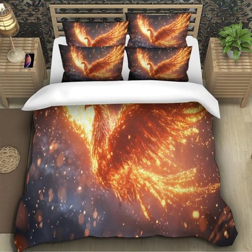Housse de couette dragon 3D Super King en microfibre premium