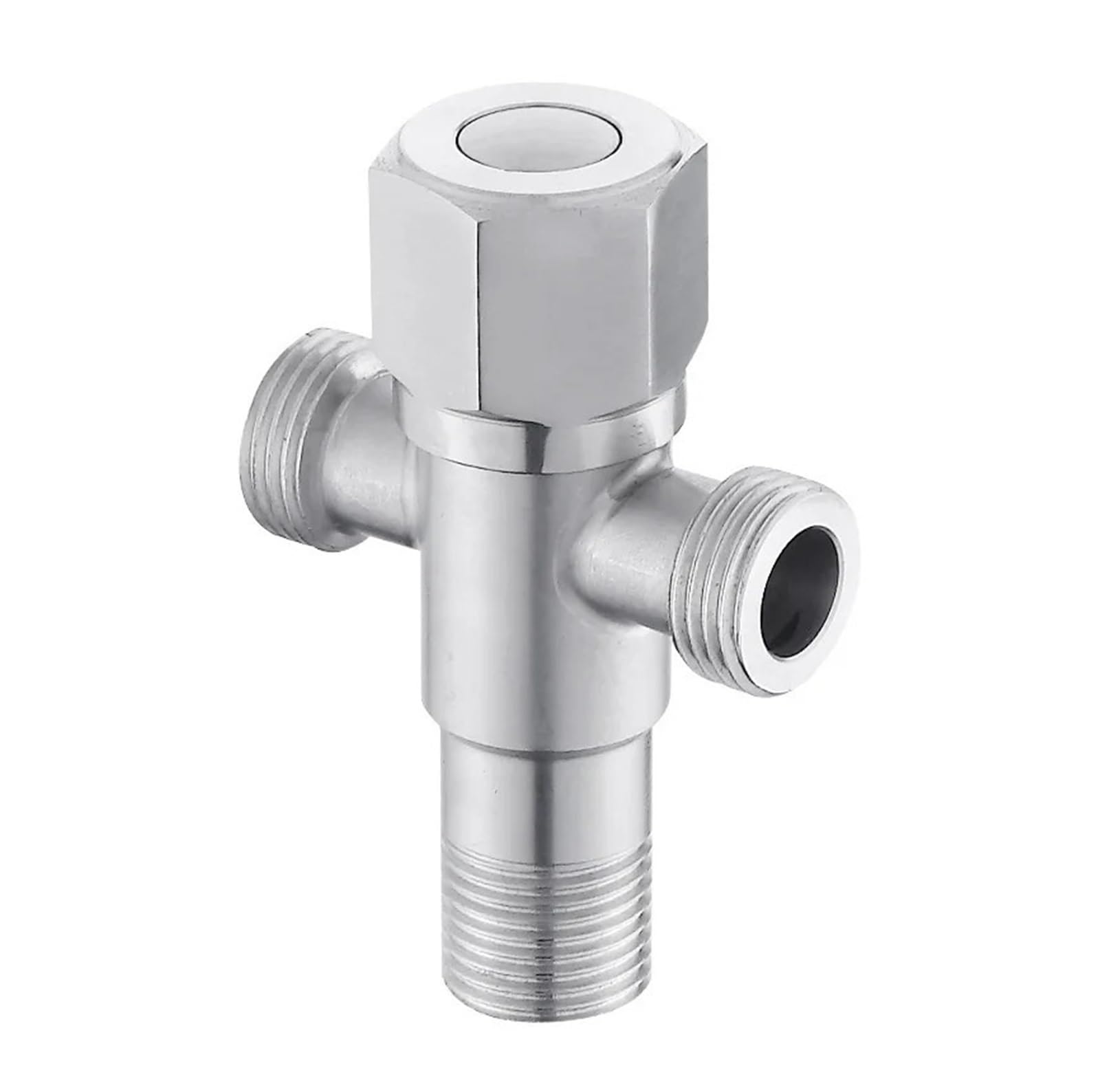 Valve， Thread Angle Vlaves Stainless Steel Filling Valves Kitchen Bathroom Tool for Toilet Sink Basin Water Heater Valves(A)(A)