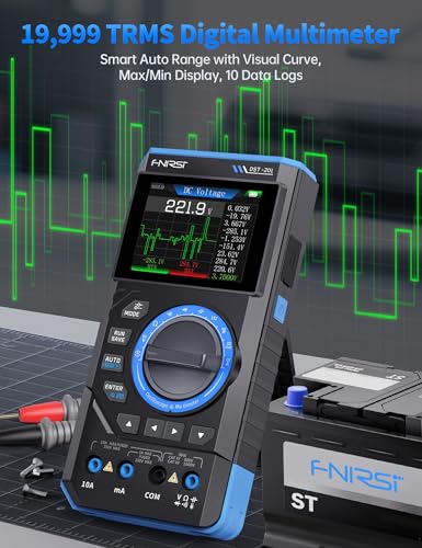 Image of FNIRSI DST-201 3IN1 Digital Multimeter 19999 Counts TRMS, 1MHz Bandwidth Handheld Oscilloscope Multimeter DDS Generator, 5MSa /s Sample Rate, AC /DC Voltage Current Capacitor Resistor Diode By Skyking