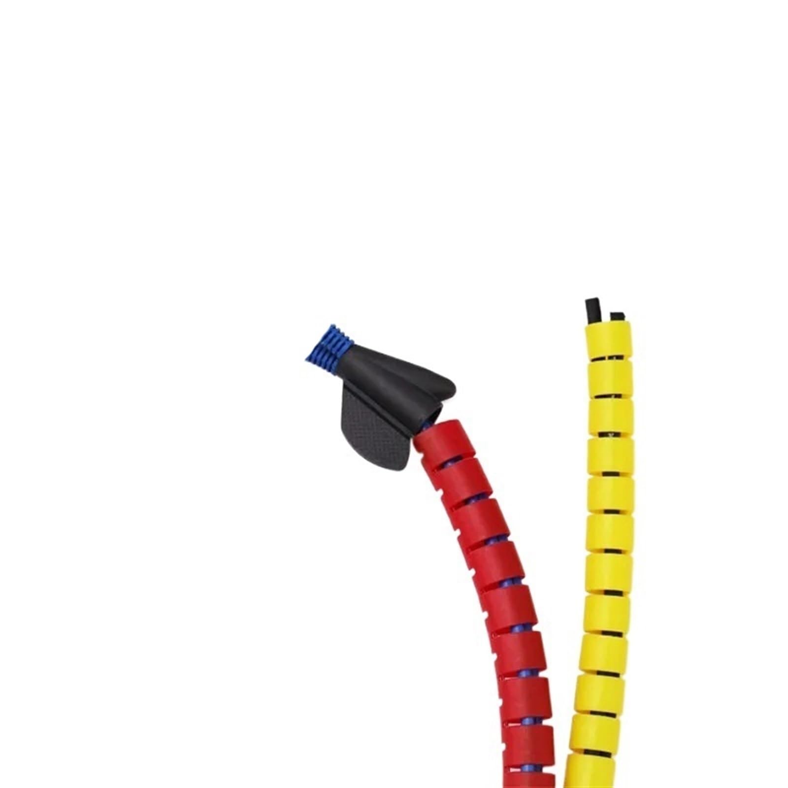 Spiralkabelmuffe, 1 Meter flexibler Spiralrohrwickler, 3 Fuß Management-Organizer-Drahtwickel for effiziente Kabelaufbewahrung(Yellow,ID 32mm)