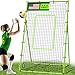 Volleyball Rebounder Net Bounce Back Equipment with 5 Adjustable Rebound Angles Ground Stakes Neon Target Strap for Lacrosse Training and Volley Ball Practice 7x4 ft Color Green