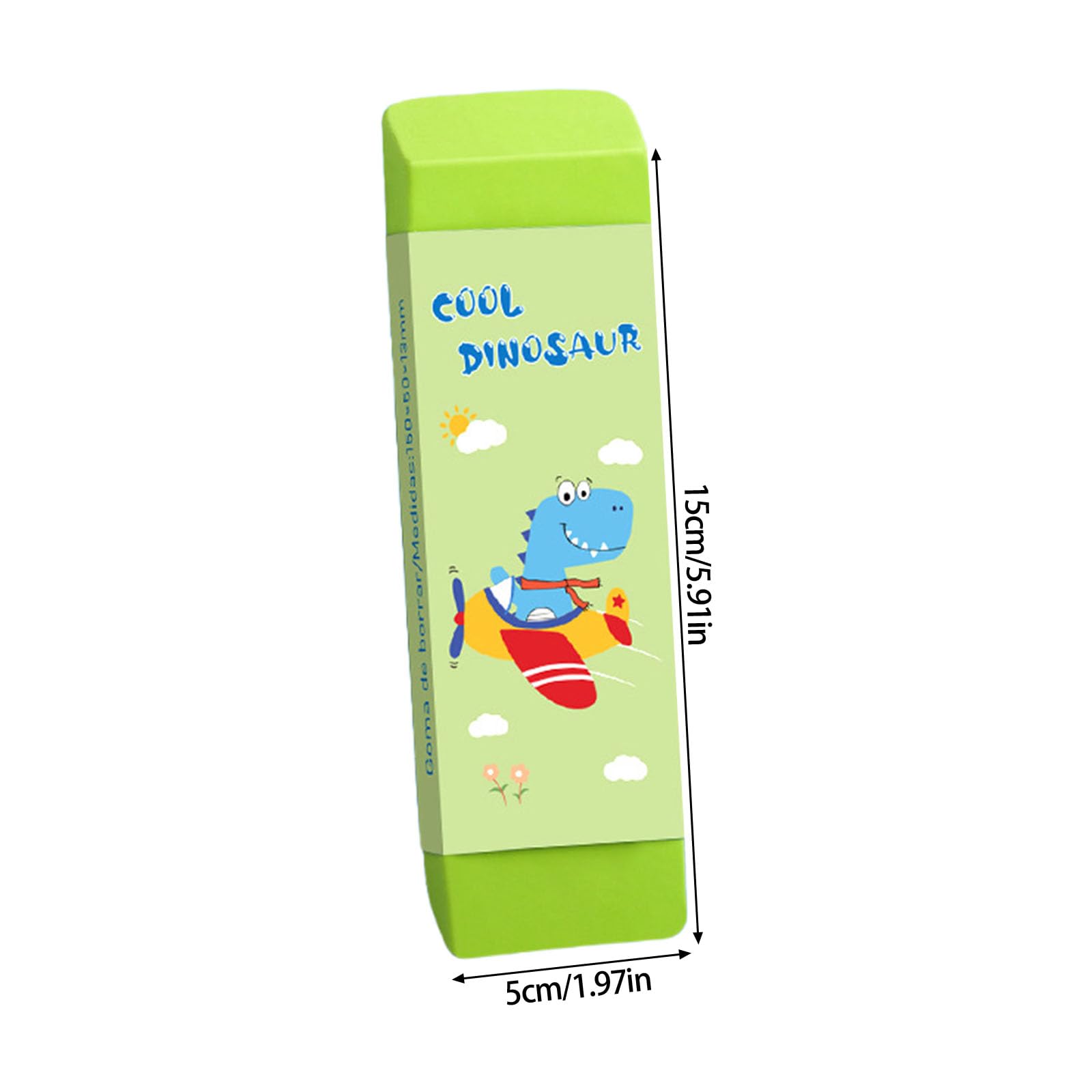 Set di 4 gomme per cancellare in classe, in gomma morbida, design minimo danni alla carta, grandi gomme da cancellare, cancelleria creativa, grande gomma da cancellare