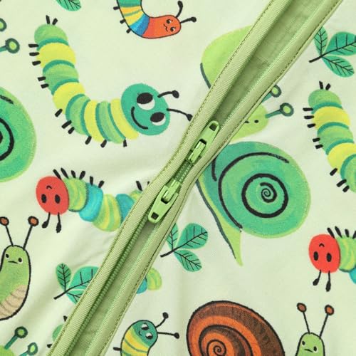 Image of Baby One-Piece Footies Long Sleeve Rompers 2-Way Zipper, Viscose from Bamboo Baby Bodysuit Clothes for Boys Girls