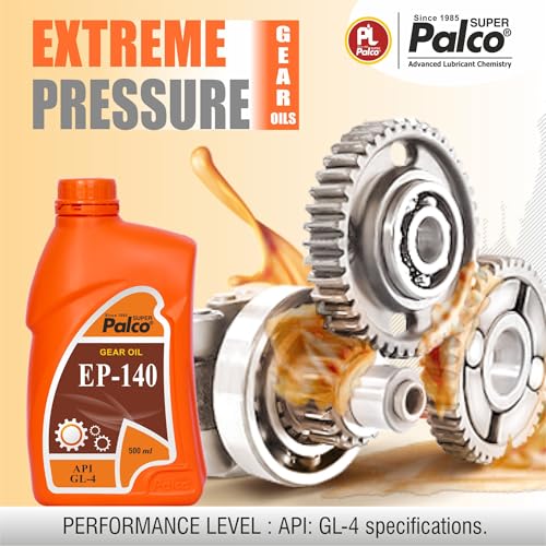 Image of PALCO EP 140 Extreme Pressure Gear Oil 500 ml (Pack 3) | API GL 4 Gear Oil for Cars, Bus & Other Heavy Vehicle High Performance Heavy-Duty for Smooth Transmissions, Superior Protection