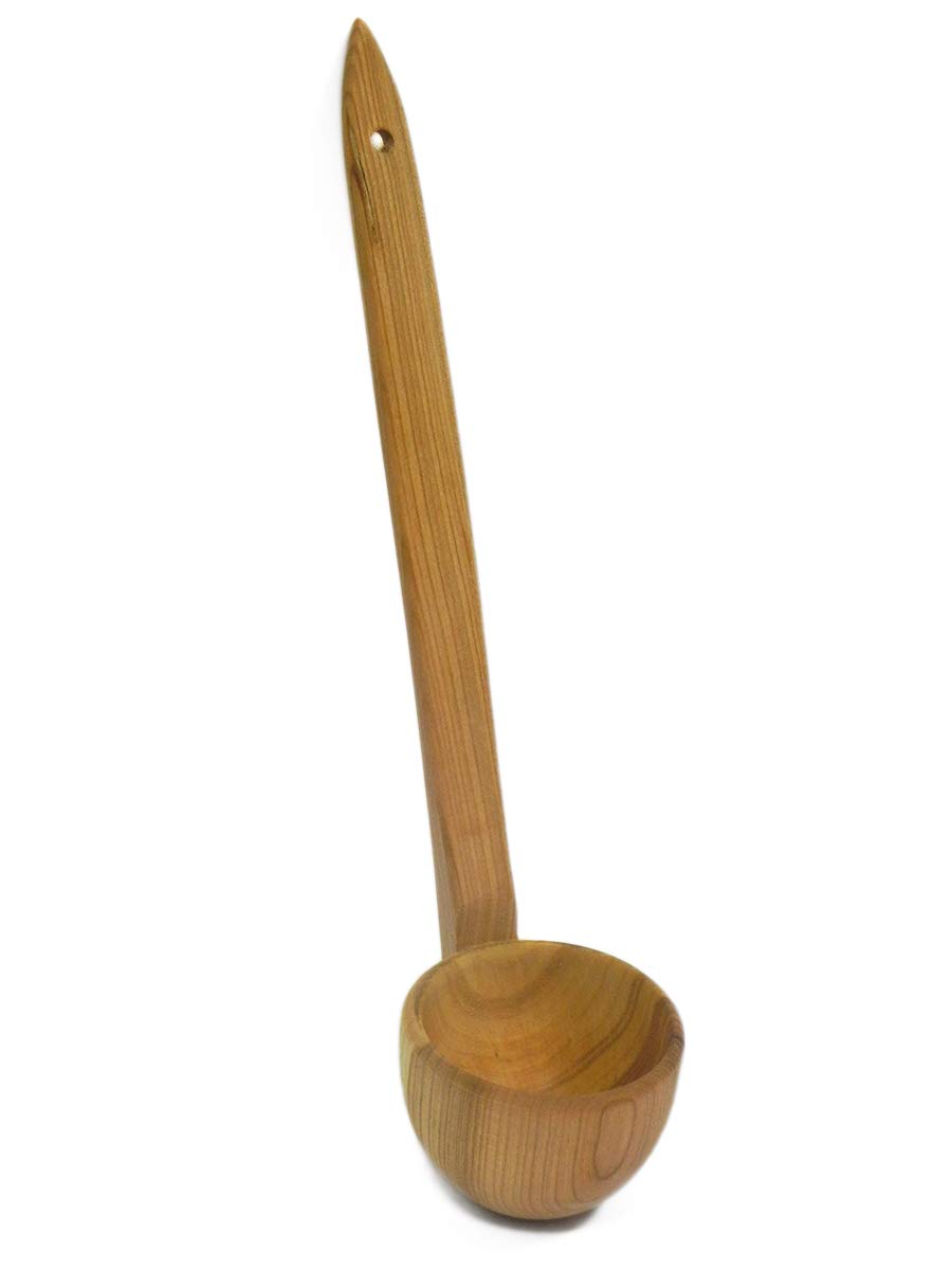 Big Cherry Wood Ladle Scoop Dipper Wooden Natural Eco For Kitchen And - View #2