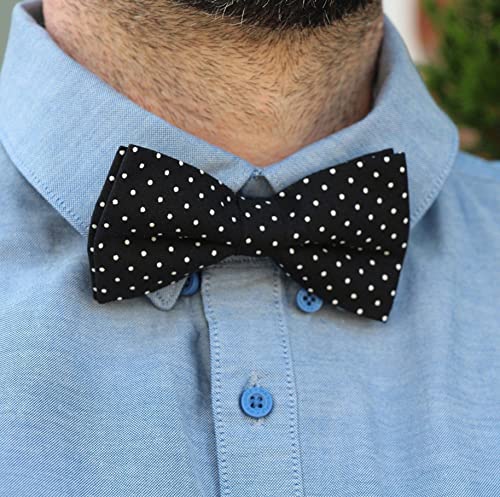 Image of Tuxedo Neck bow tie for Infants,Kids,Toddlers, Boys,Men - Hand sewn & Handcrafted