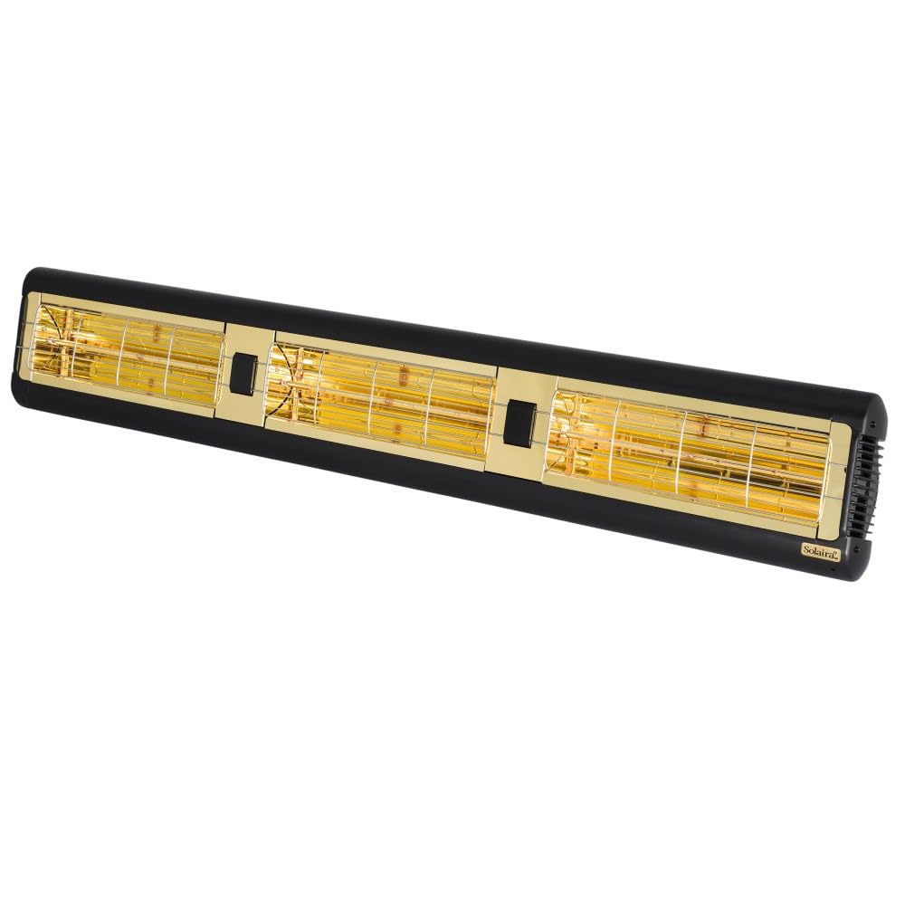 4500 Watt Radiant Infrared Patio Heater - Alpha Series - Black Finish