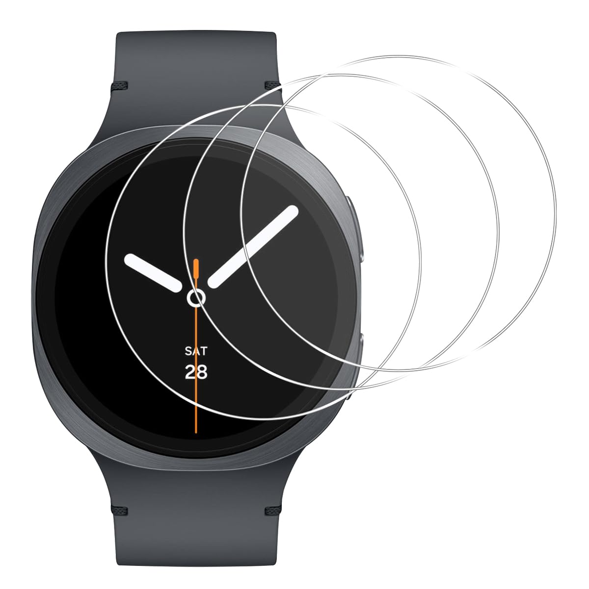 対応 Galaxy Watch8 40mm ガラスフイルム 【3枚セット-高 品質】 ギャラクシー ウォッチ8 40mm フイルム 保護フィルム 画面保護シート 液晶シール カバー 液晶保護 ソフト 【 日本旭硝子素材採用 硬度9H 耐衝撃 飛散防止 超薄 気泡ゼロ 高感度 撥油性 指紋防止 超耐久 】 TZ-BMWATCH8