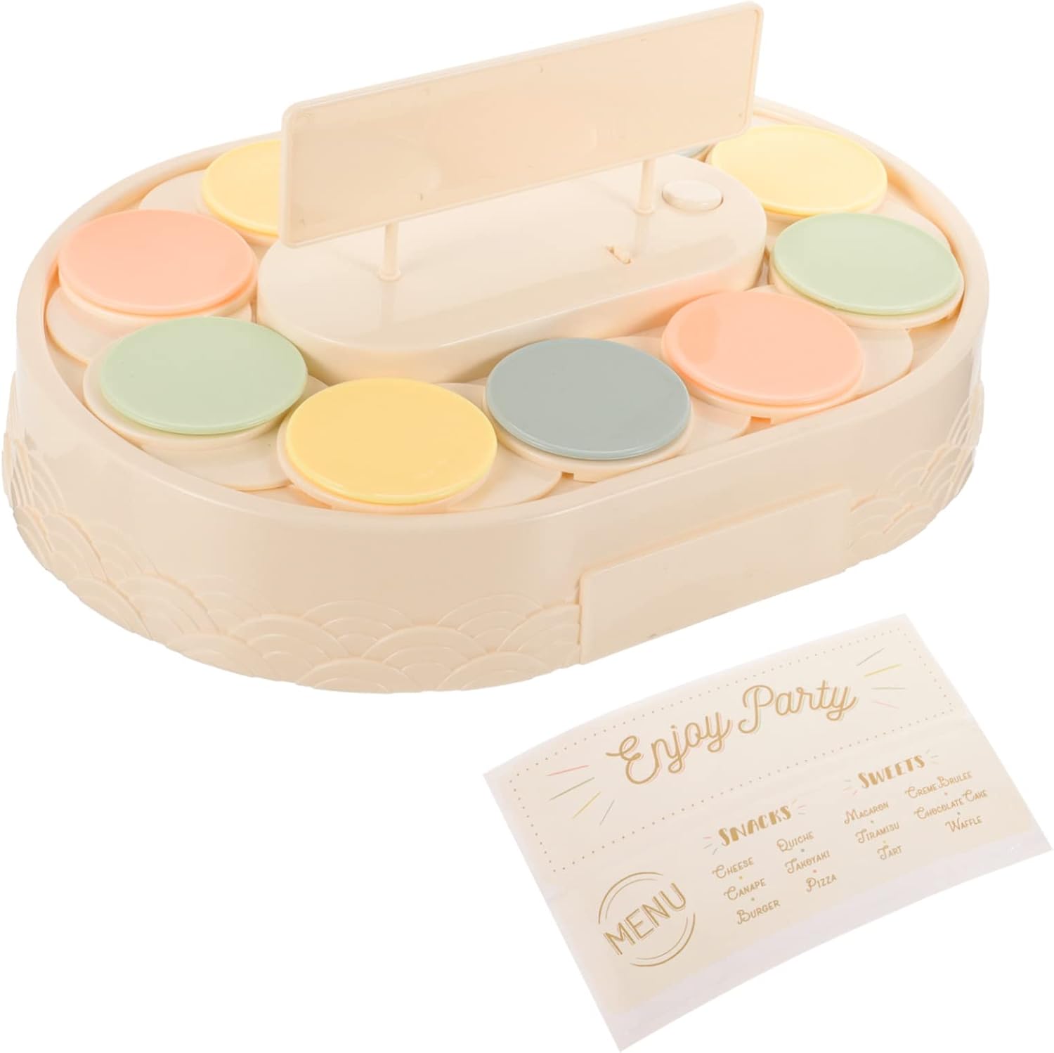 Garneck Automatic Rotating Sushi Display Stand Dessert Machine Sushi Restaurant Stand for Maker Machine