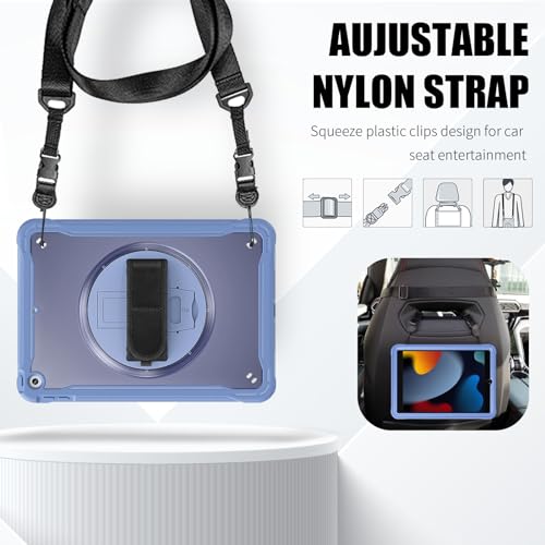 Coque iPad 9e génération 10.2 rotative 360° et antichoc